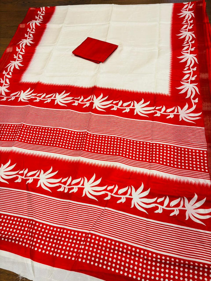 Borshar Gaan Bapta Tussar Silk Saree