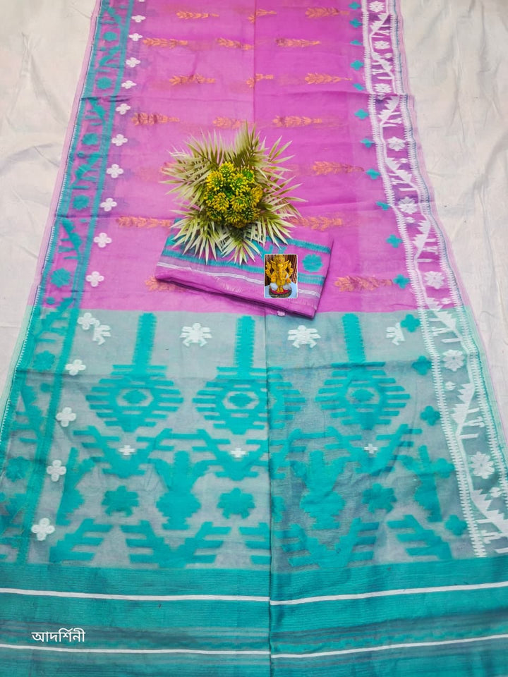 Oitijjho Sutra Ganga Jamuna Dhakai Jamdani Saree