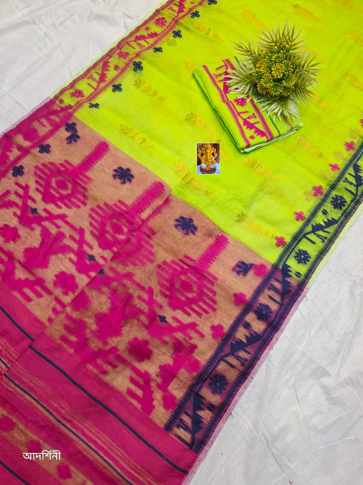 Oitijjho Sutra Ganga Jamuna Dhakai Jamdani Saree