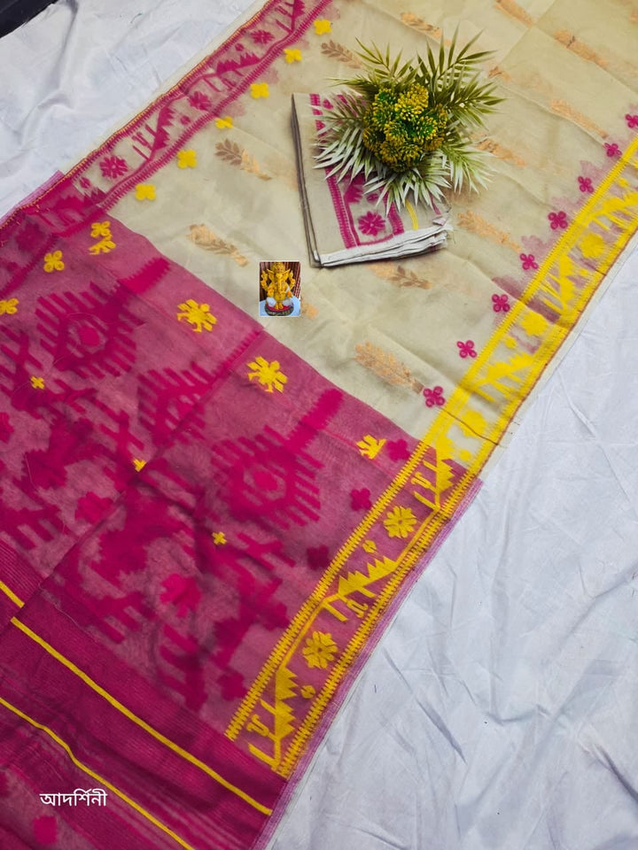 Oitijjho Sutra Ganga Jamuna Dhakai Jamdani Saree