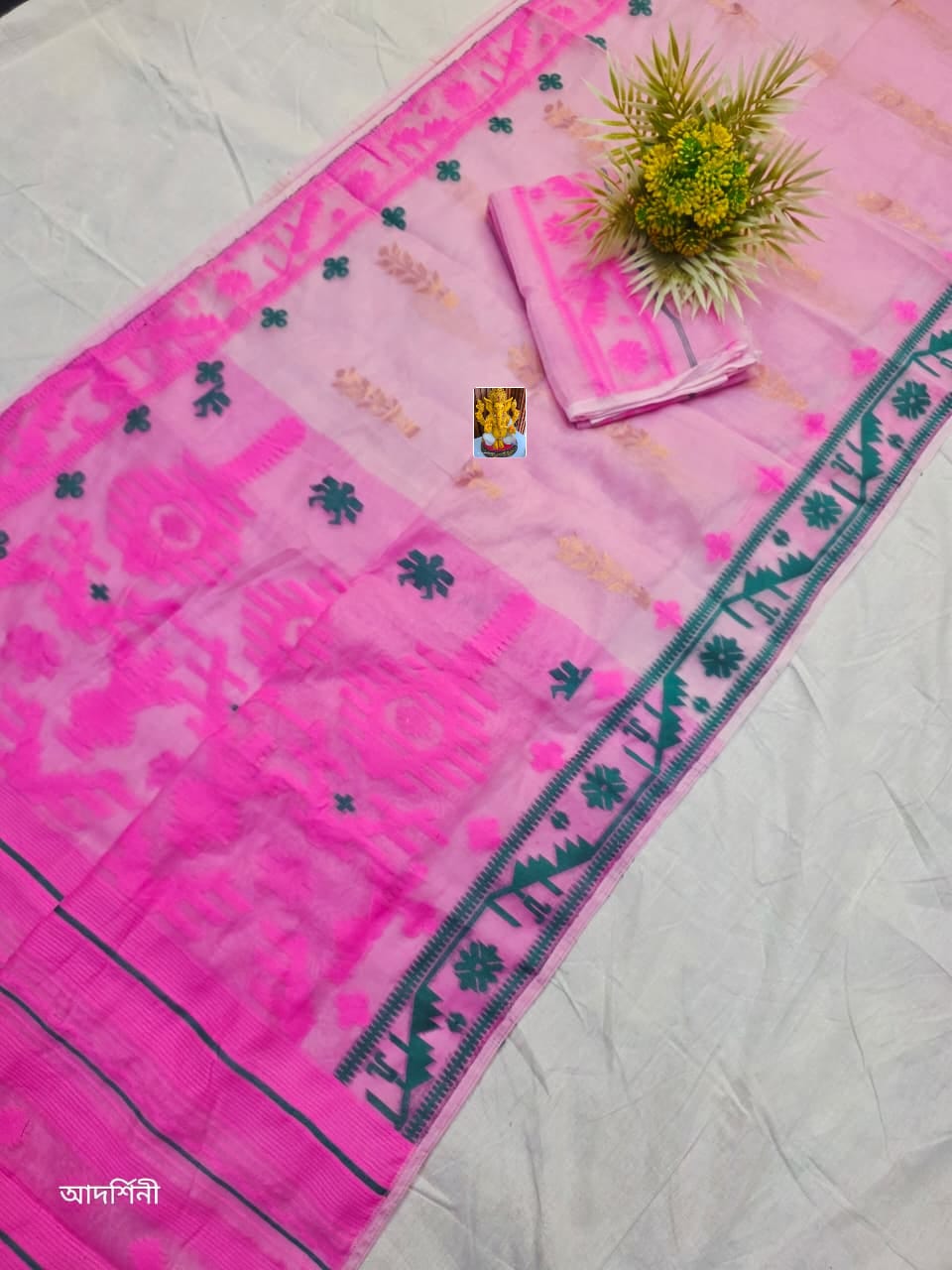 Oitijjho Sutra Ganga Jamuna Dhakai Jamdani Saree