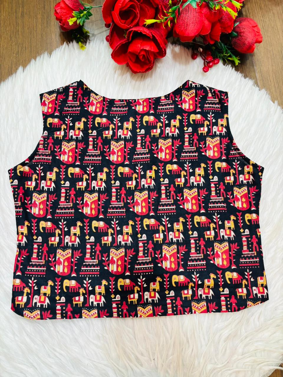 Aaranya – Tribal Print Cotton Vest Kurti