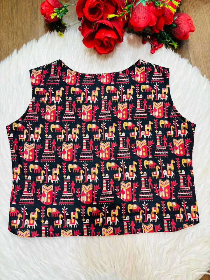 Aaranya – Tribal Print Cotton Vest Kurti