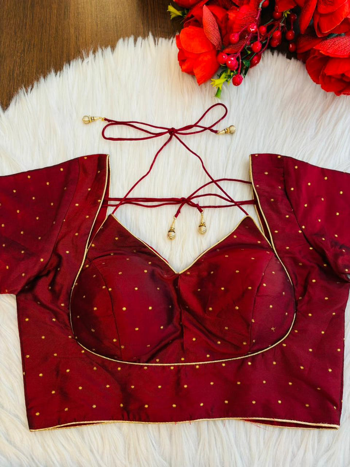 Sparkle Fancy Slik Masaba Style Blouse