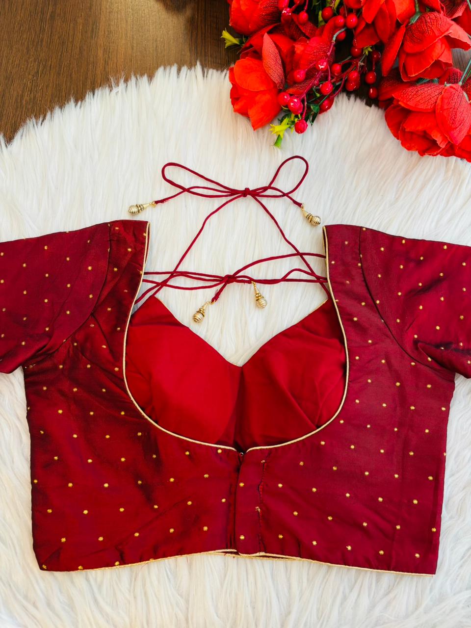 Sparkle Fancy Slik Masaba Style Blouse