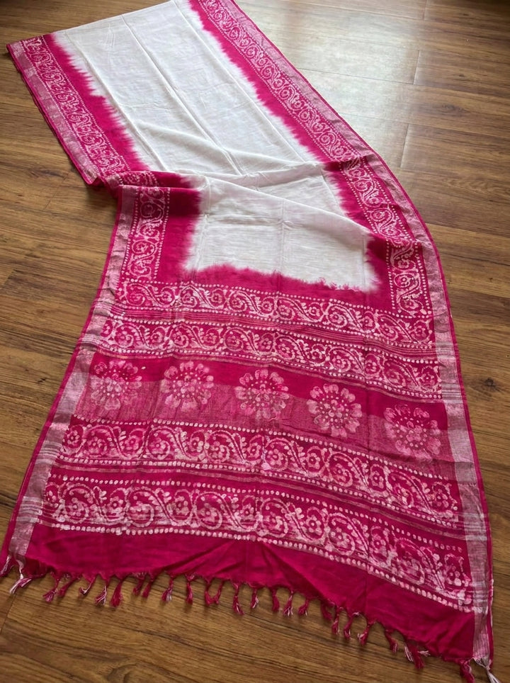 Mrinmoyee (মৃন্ময়ী) Cotton Linen Saree