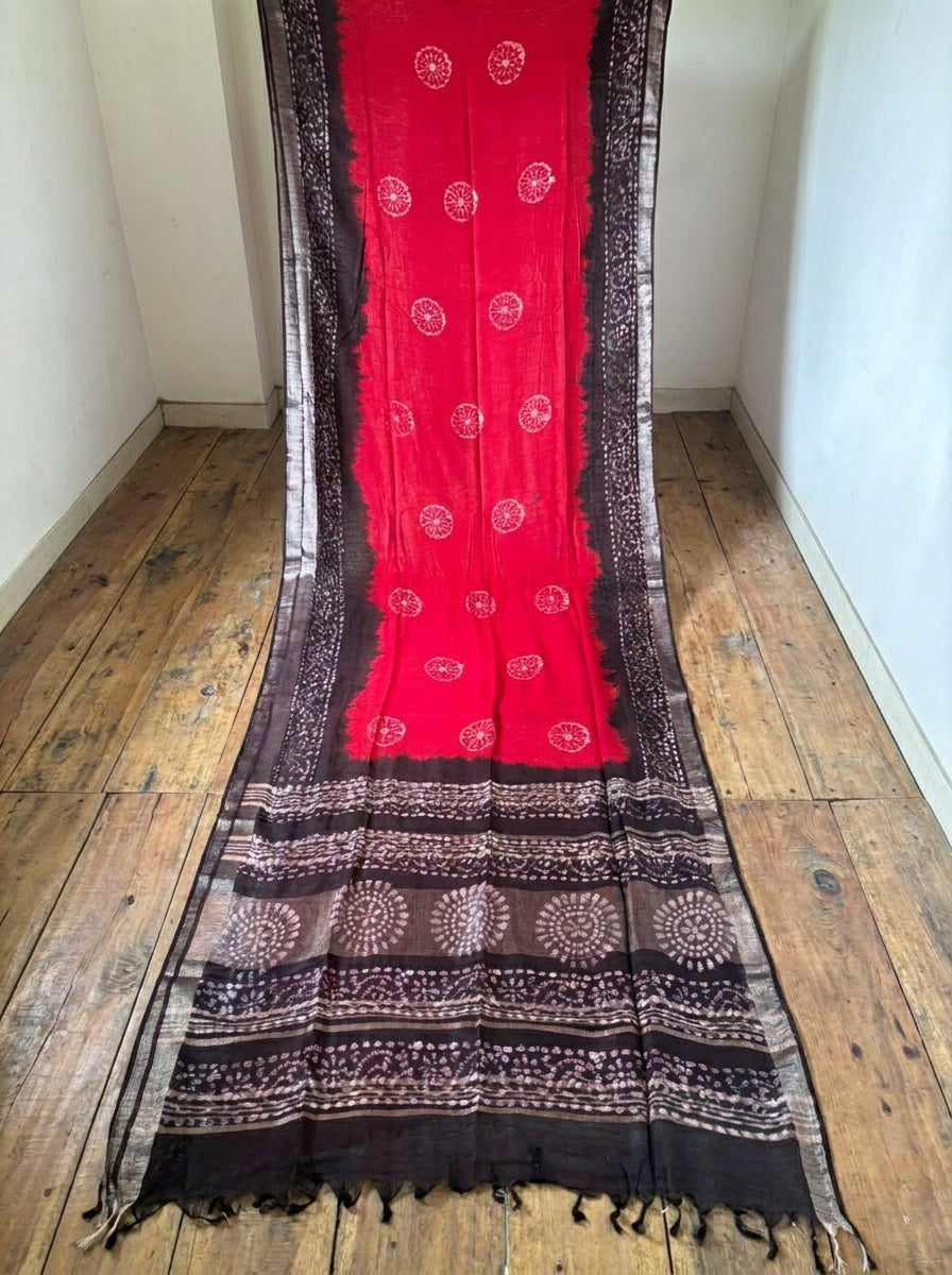 Ronger Porosh (রঙের পরশ) Cotton Linen Saree