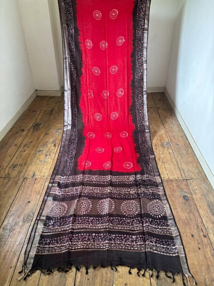 Ronger Porosh (রঙের পরশ) Cotton Linen Saree