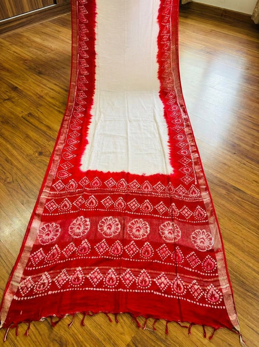 Mrinmoyee (মৃন্ময়ী) Cotton Linen Saree