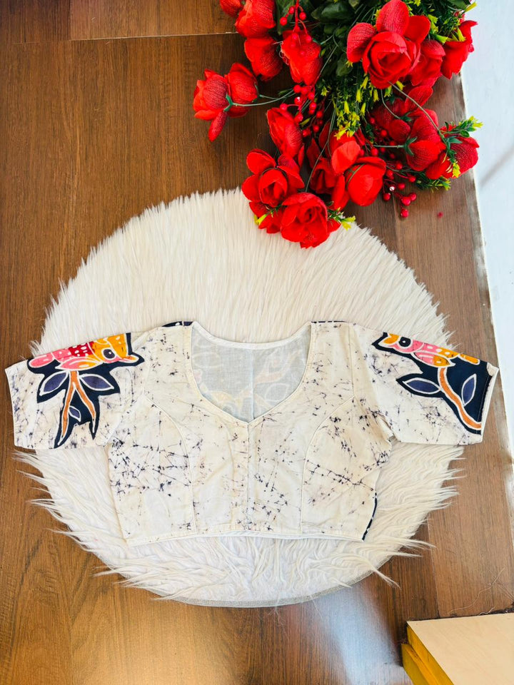 Signature Bird Art Blouse