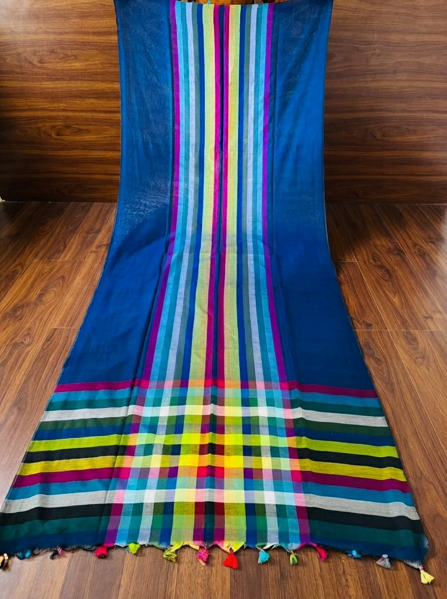 Saptaranga Khadi Cotton Saree