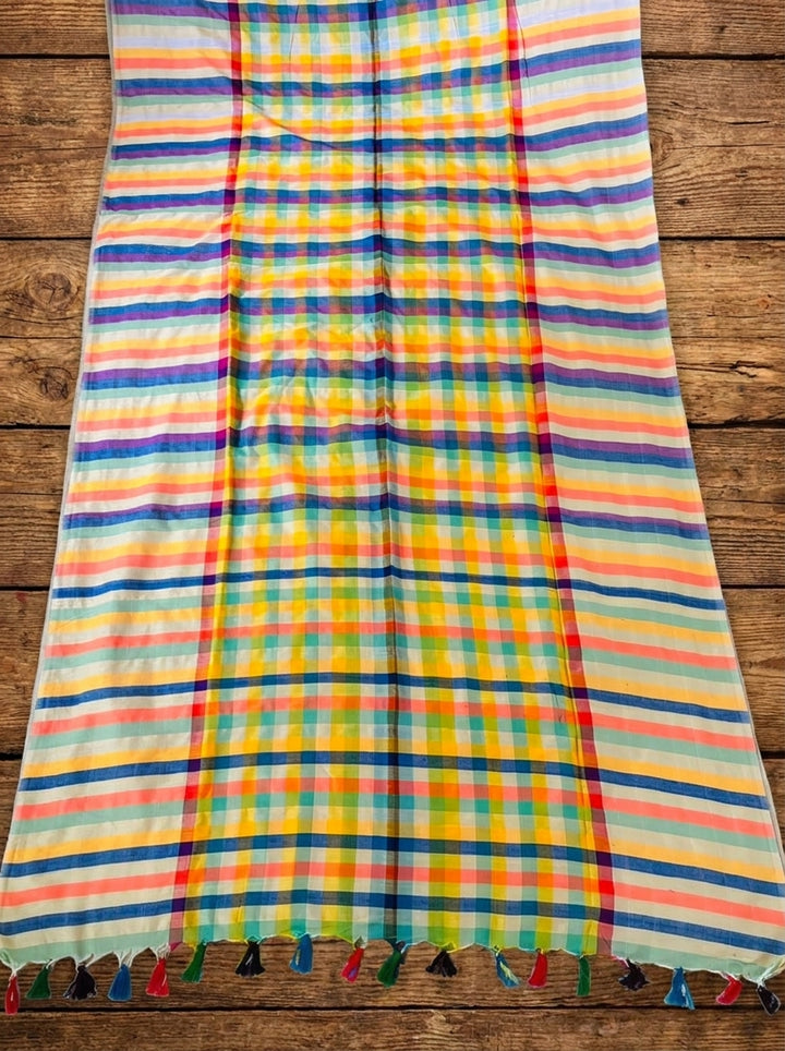 Saptaranga Khadi Cotton Saree