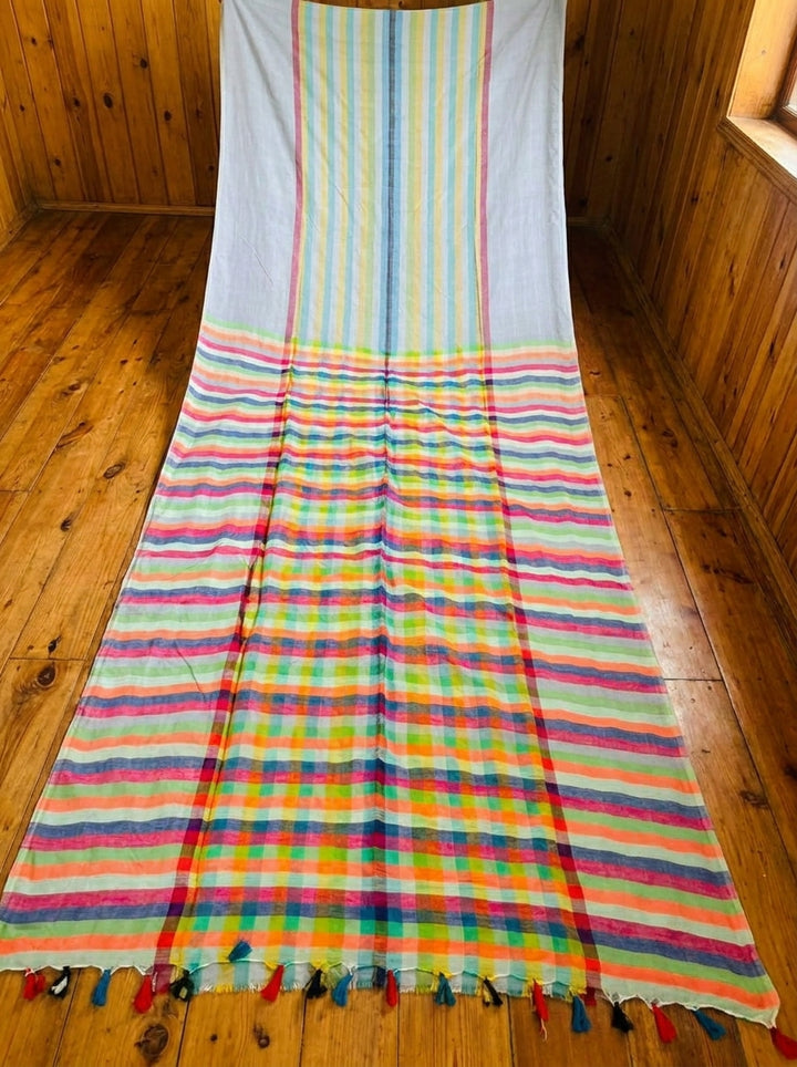 Saptaranga Khadi Cotton Saree