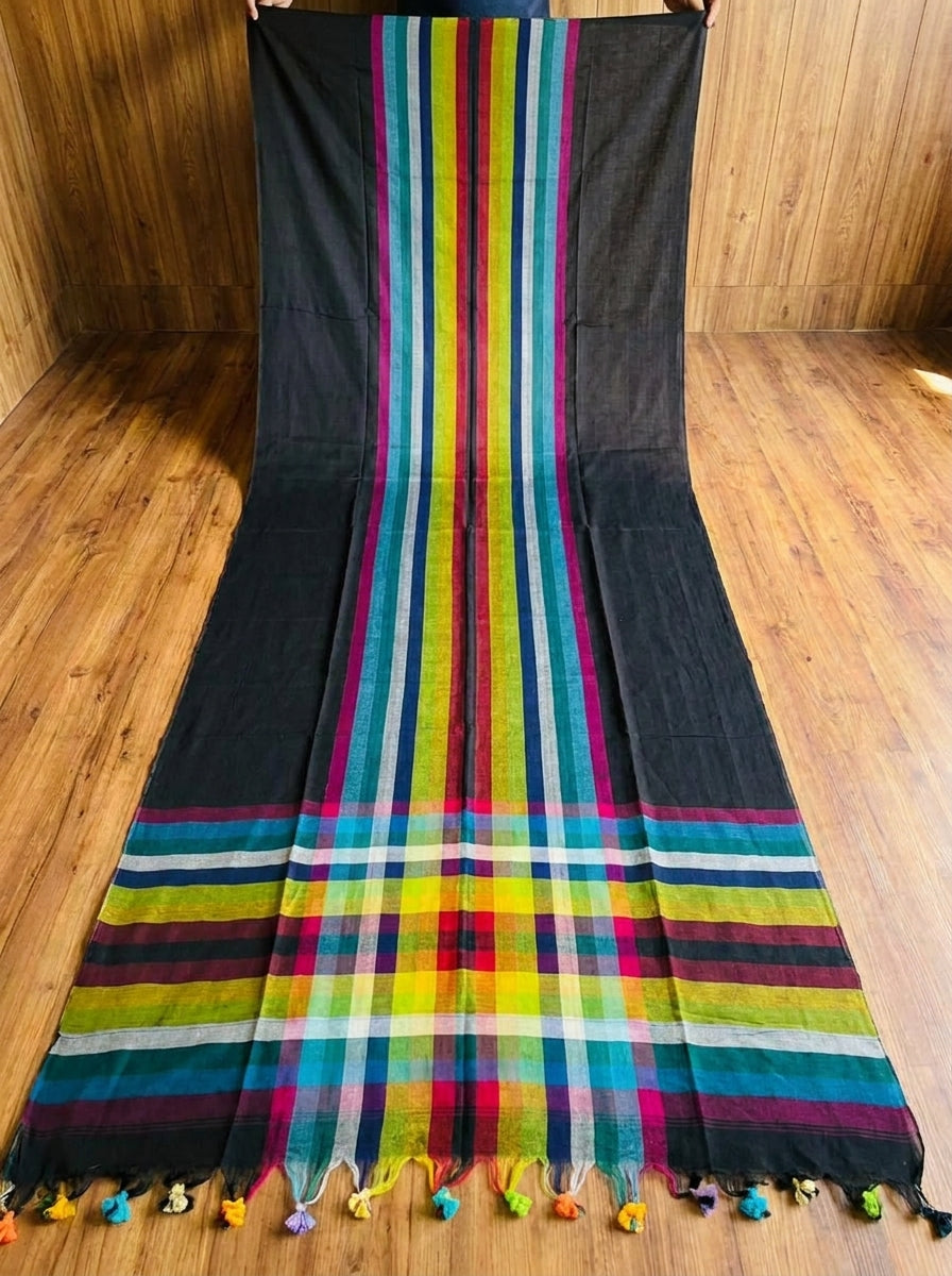 Saptaranga Khadi Cotton Saree