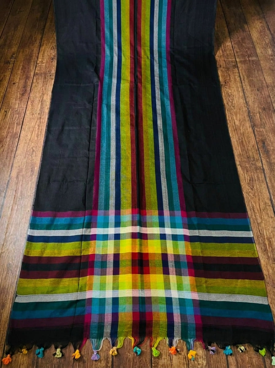 Saptaranga Khadi Cotton Saree