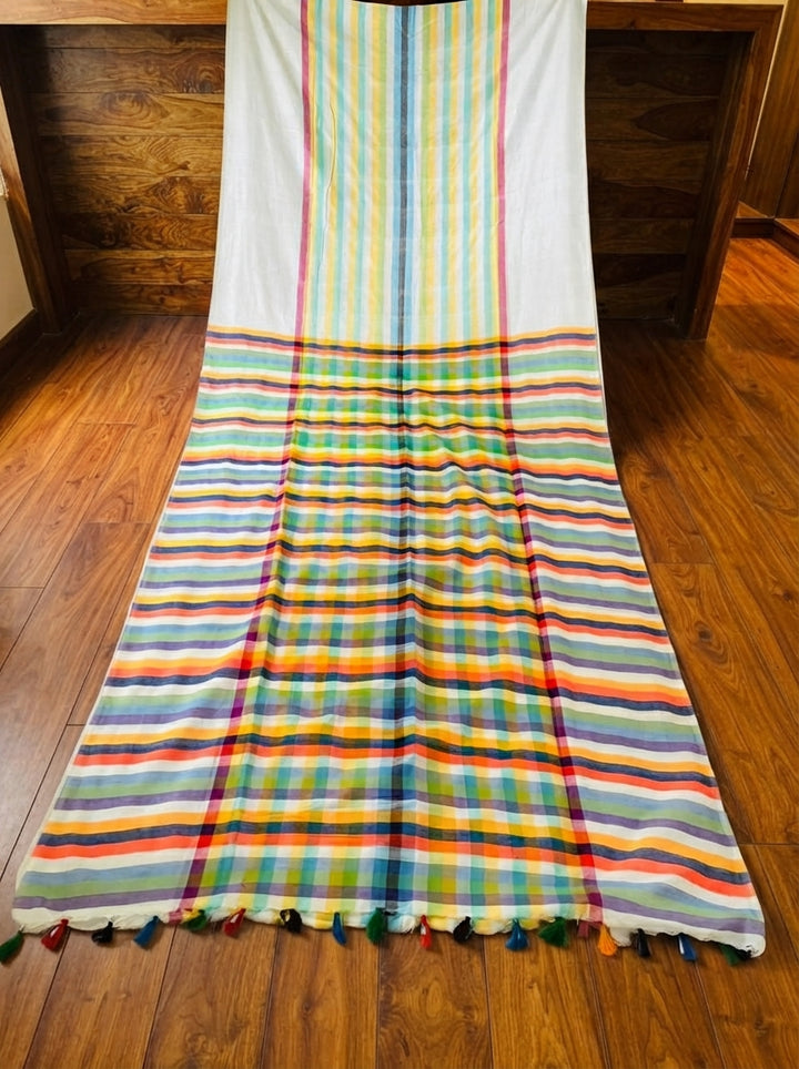 Saptaranga Khadi Cotton Saree
