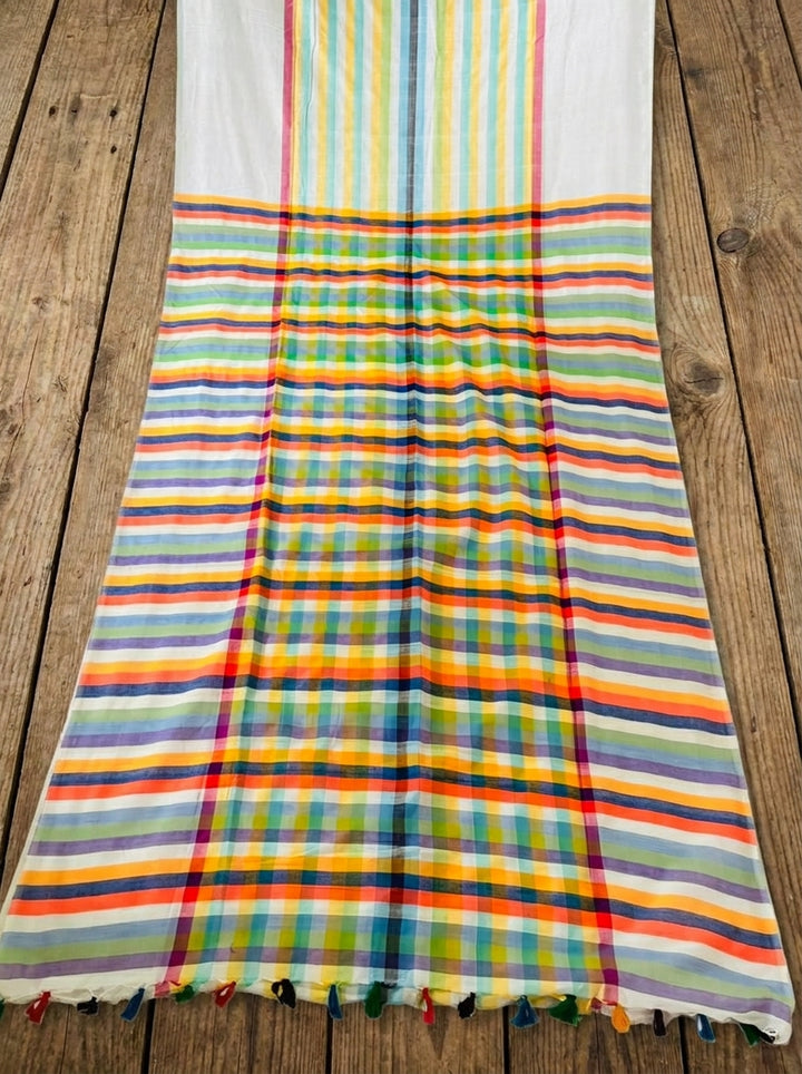 Saptaranga Khadi Cotton Saree