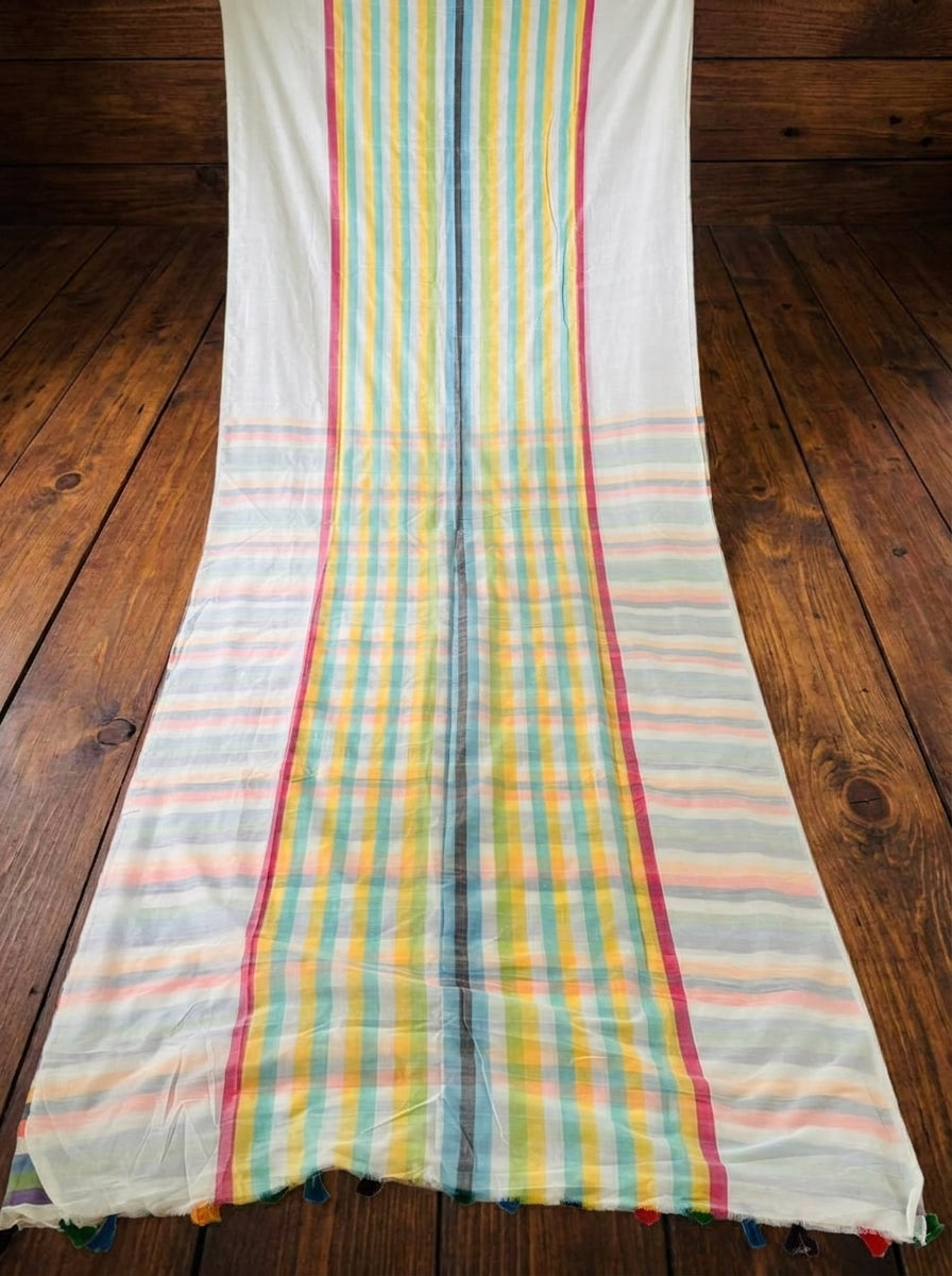 Saptaranga Khadi Cotton Saree