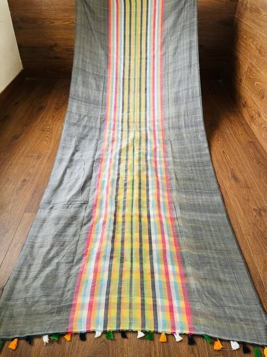 Saptaranga Khadi Cotton Saree