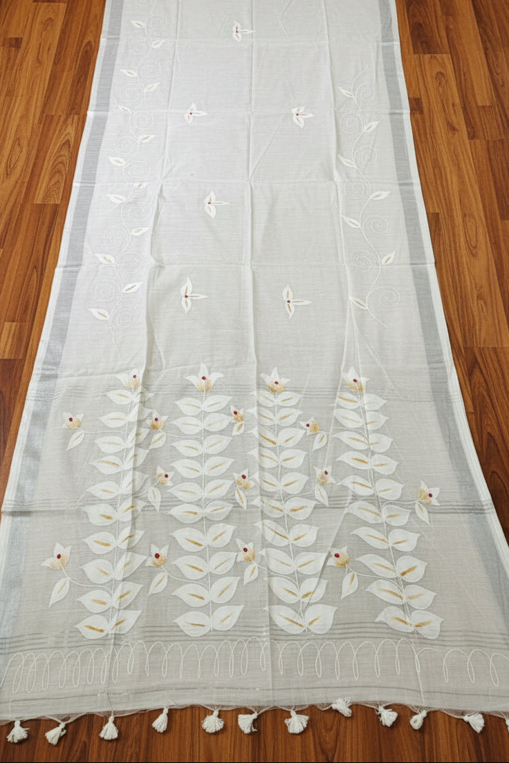 Mudrika Weave Hand Painted Cotton Saree