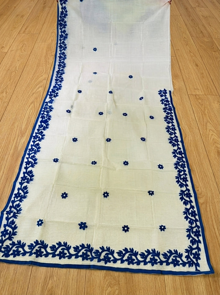 Hridoy rekha Kota Applique Saree
