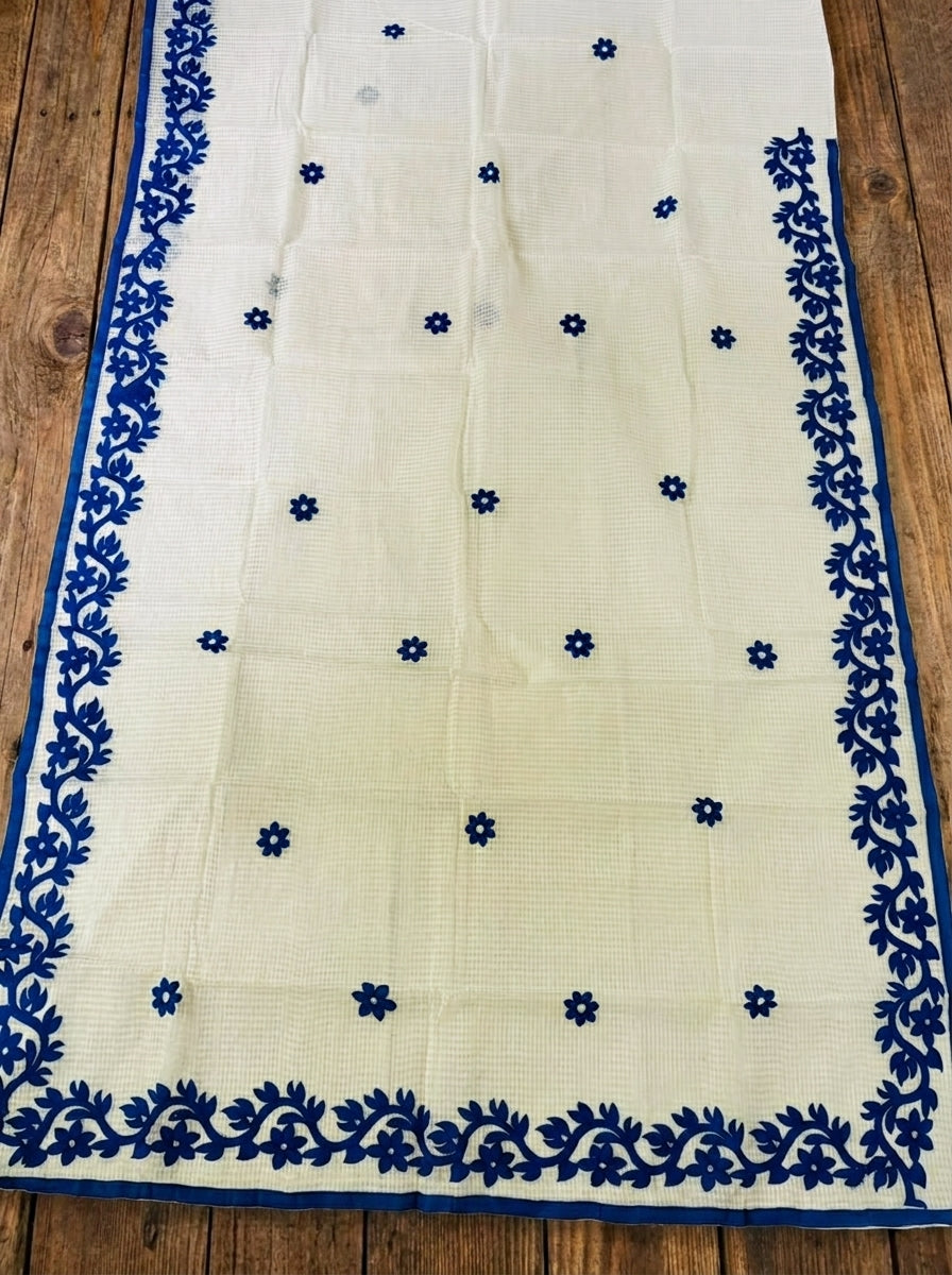 Hridoy rekha Kota Applique Saree