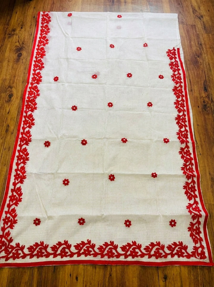 Hridoy rekha Kota Applique Saree