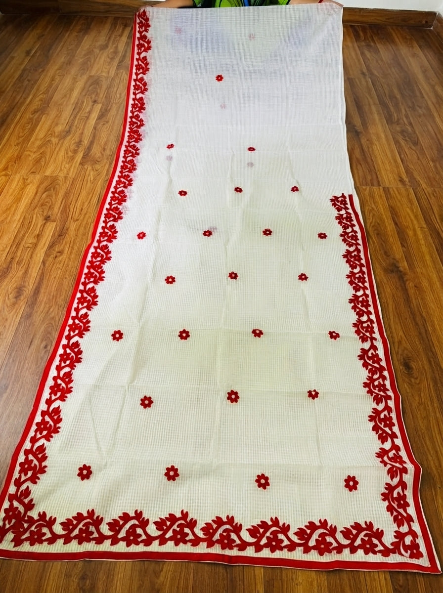 Hridoy rekha Kota Applique Saree