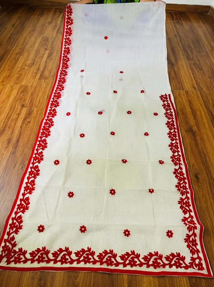 Hridoy rekha Kota Applique Saree