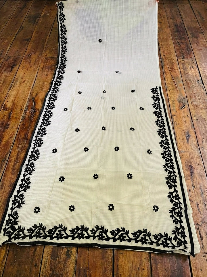 Hridoy rekha Kota Applique Saree