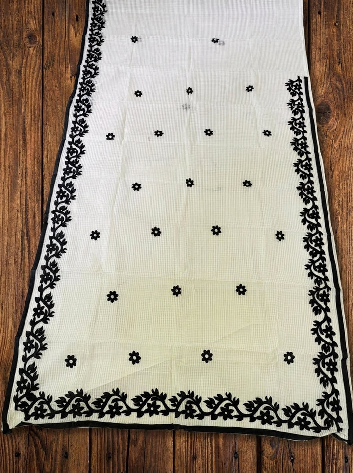 Hridoy rekha Kota Applique Saree