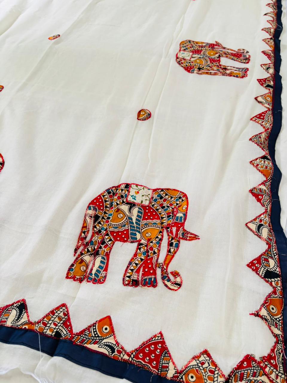 The Artisan Procession Mul Cotton Saree