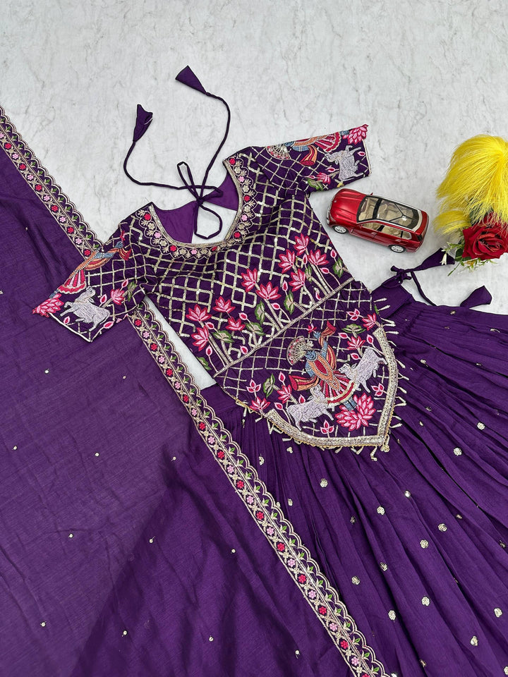 Flame of Grace Silk Lehenga