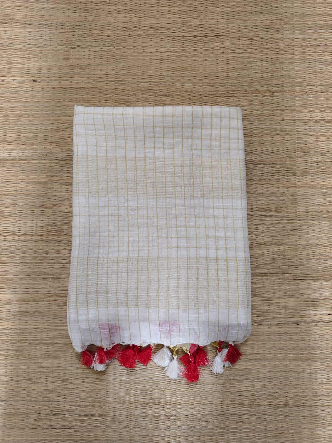 Swarnarekha Pure Linen Saree