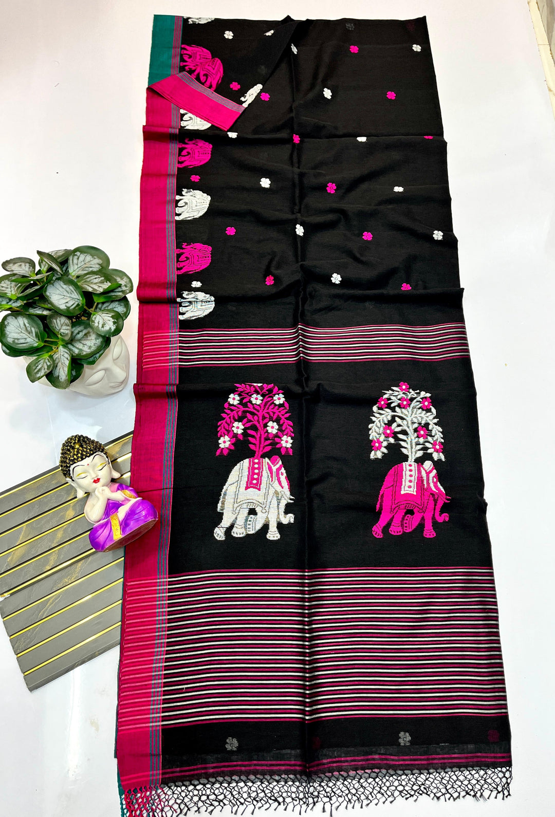 Rangrez Gajini khadiJamdani Saree