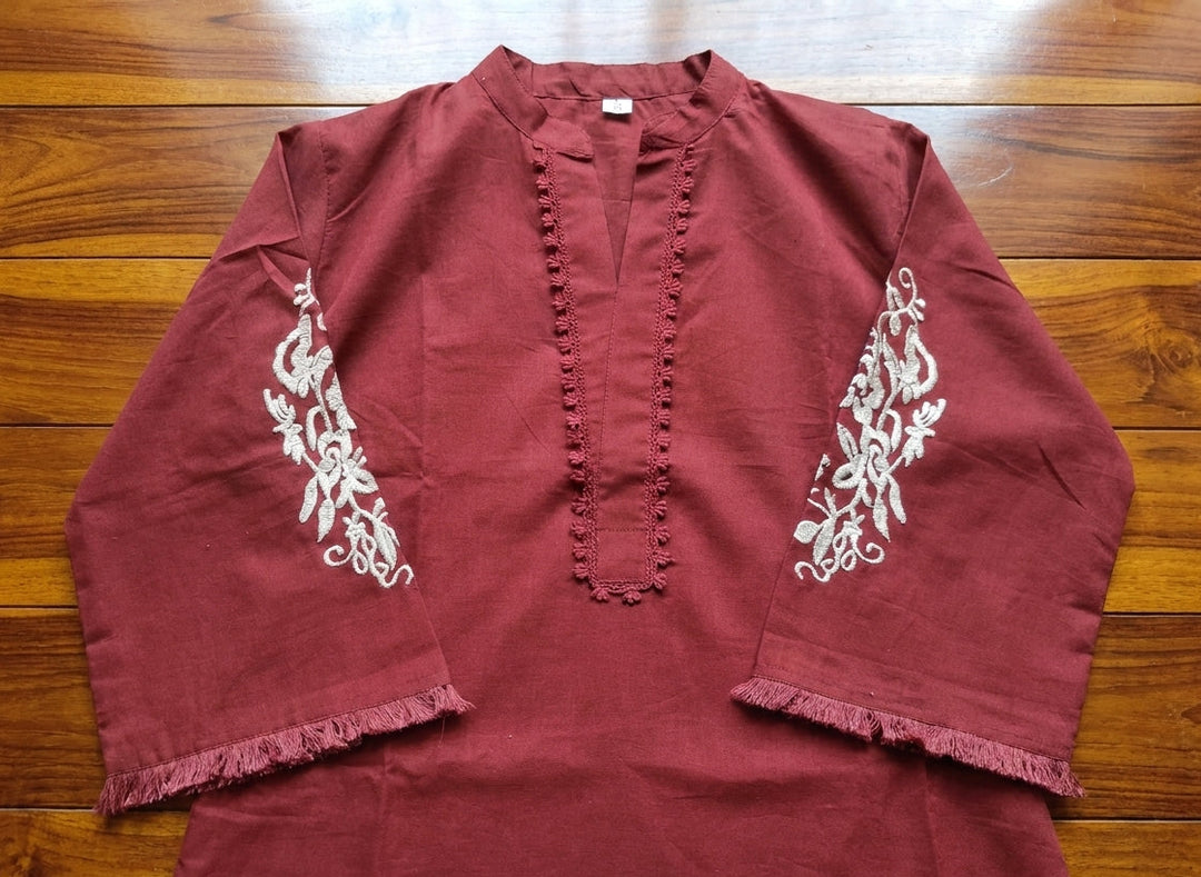Sunset Breeze Cotton Kurti Set