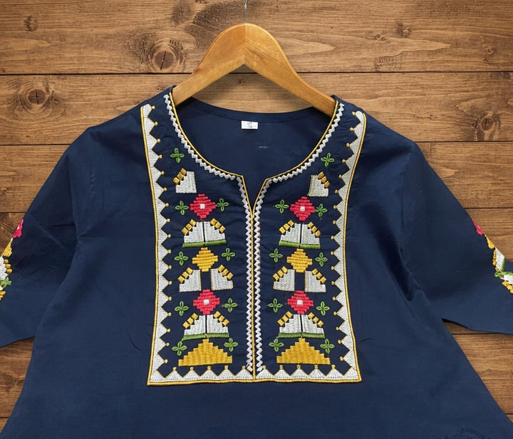 Celestial Charm Cotton Kurti Set