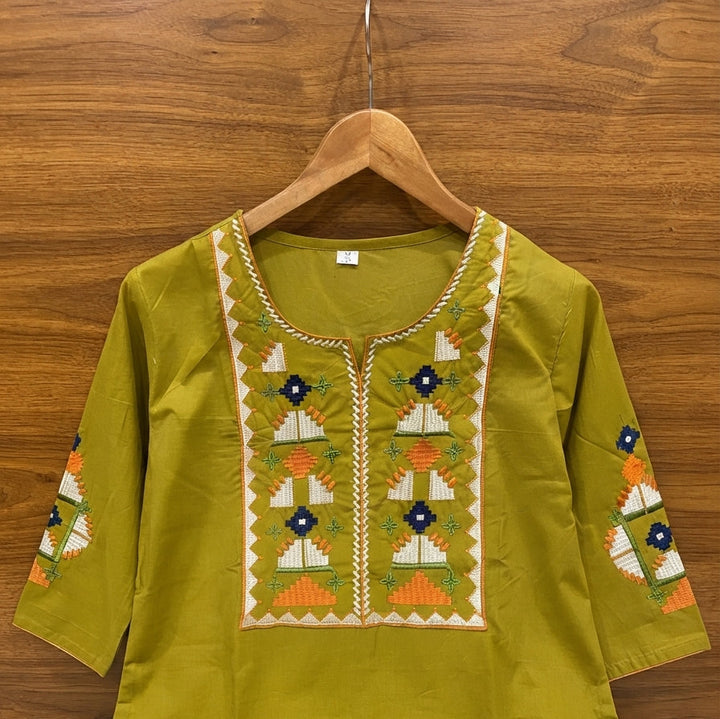Celestial Charm Cotton Kurti Set
