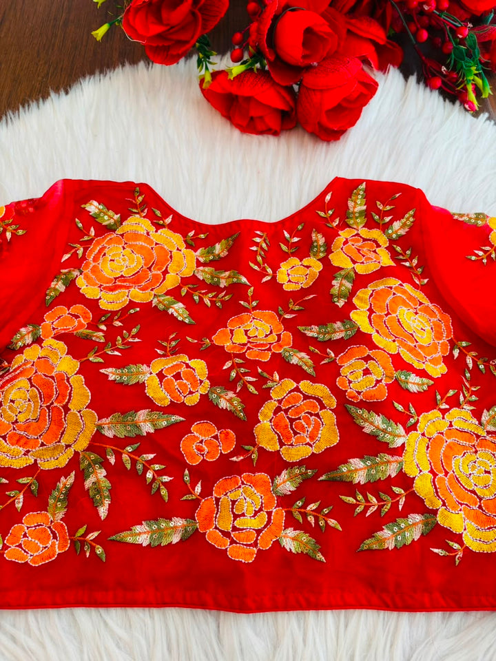 Threads of Flowers -Designer Blouse