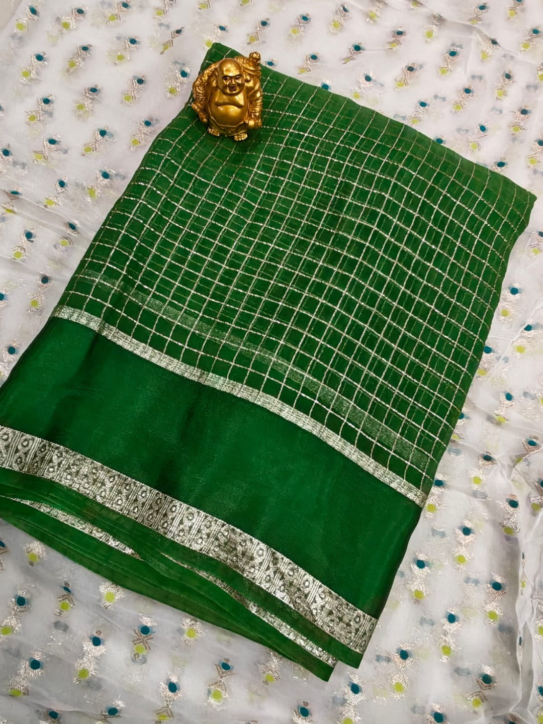 The Freedom Weave – Independence Day Special Viscose Zari Check Saree