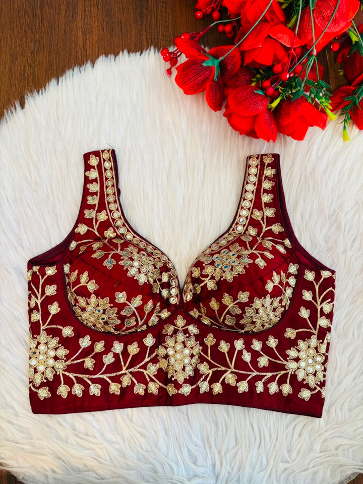 Stardust Royale Rangoli Silk Designer Blouse