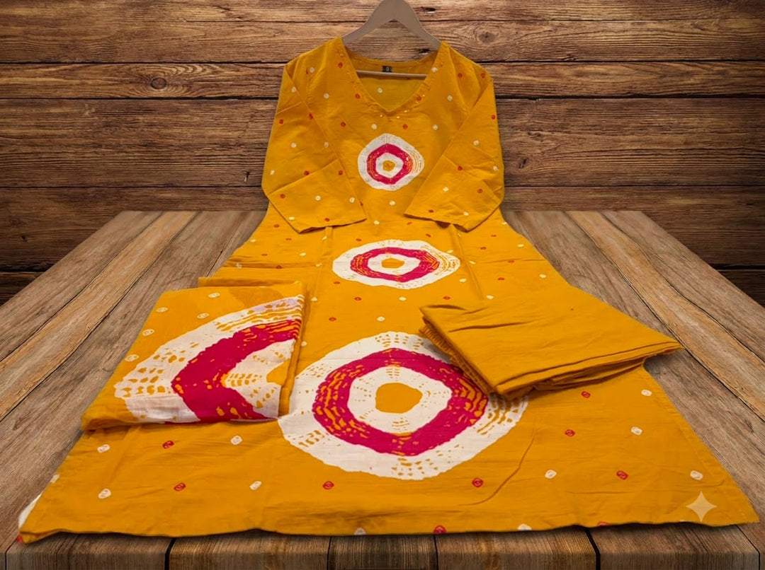 Fable and flame Cotton Kurti Set
