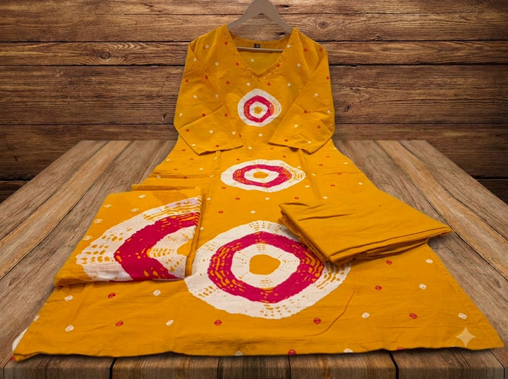 Fable and flame Cotton Kurti Set