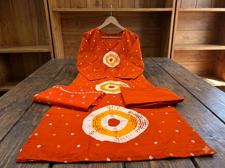 Fable and flame Cotton Kurti Set