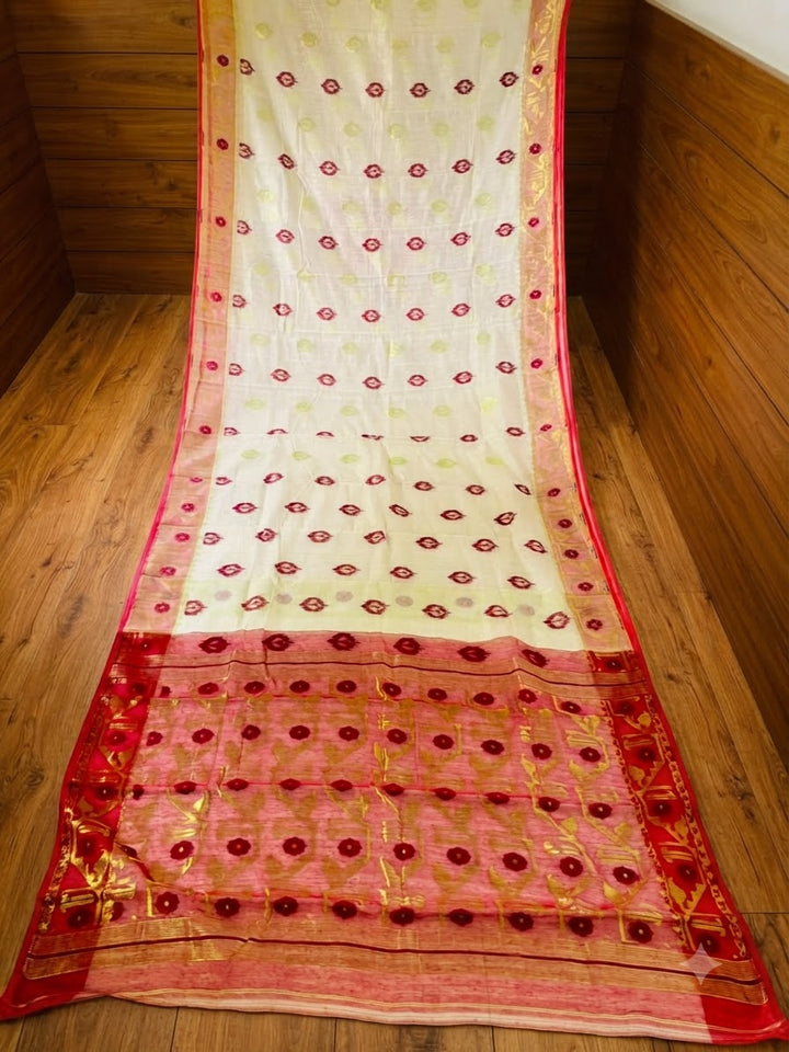 Raktim Aabha Jamdani Saree