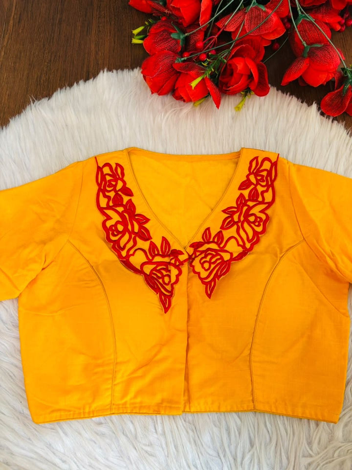 Angel Aura - Designer Blouse With Baby Collar