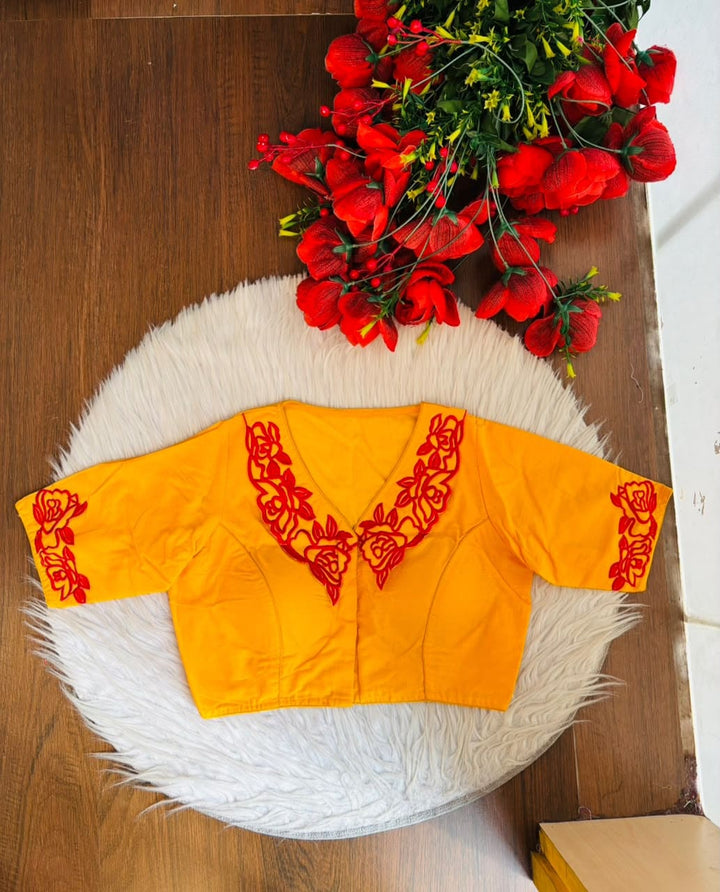 Angel Aura - Designer Blouse With Baby Collar