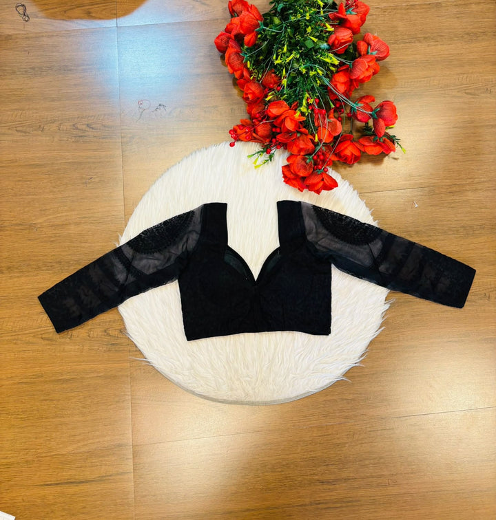 Inspired by Royal Grace Organza Embroidered Blouse