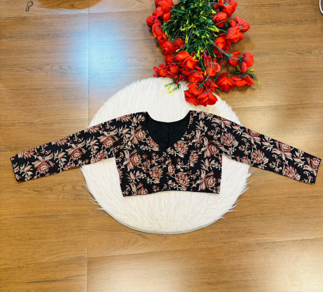 Wrapped In Dreams Ajrakh Cotton Blouse