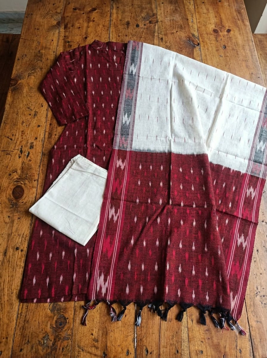 Sprinkle Of Joy Khadi Cotton Kurti Set